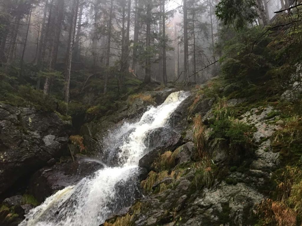 Bodenmais mit Kindern Rissloch Wasserfall bayerischer Wald