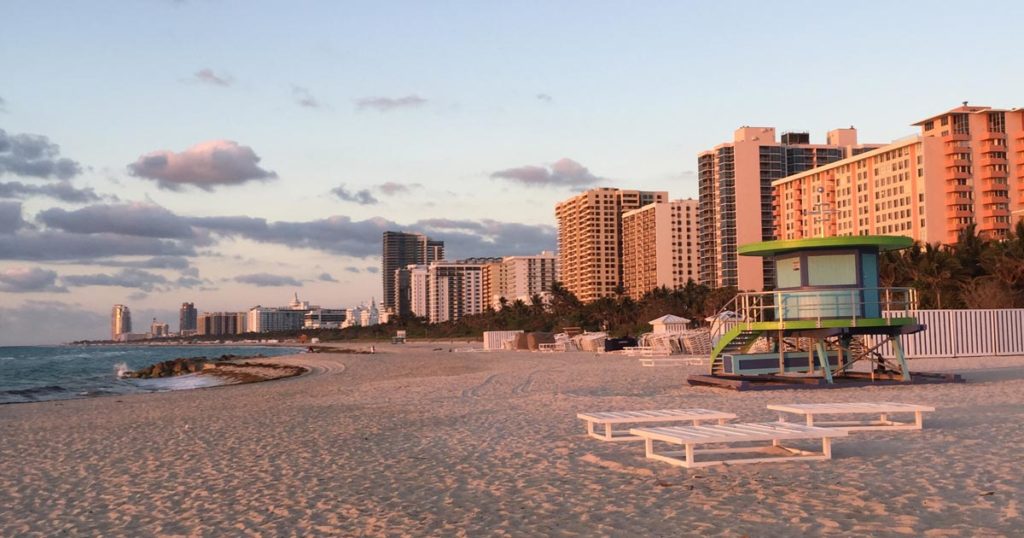 Florida Rundreise mit Kindern Sonnenaufgang Miami