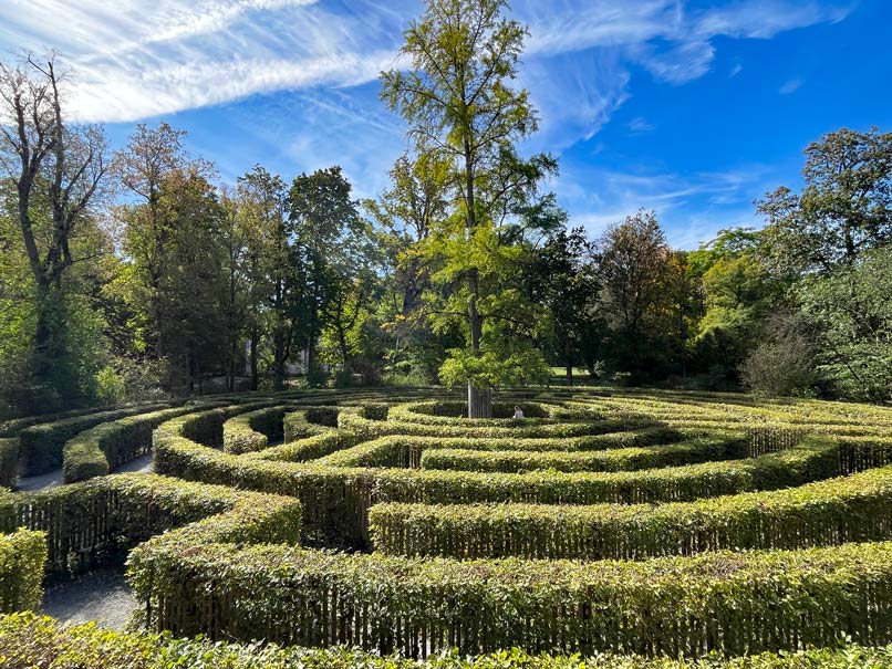 irrgarten im park schönbusch