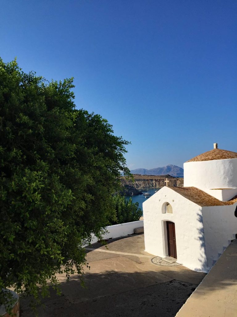 Rhodos mit Kindern - Unsere griechische Lieblingsinsel mit dem Mietwagen erkundet Kirche-Lindos-Rhodos