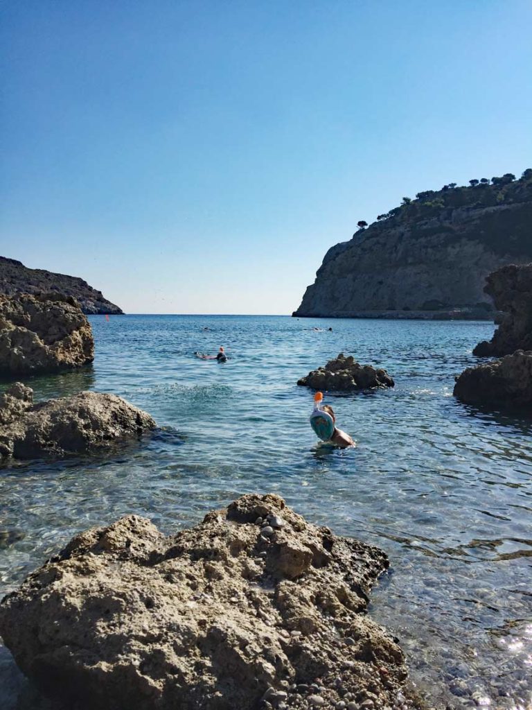 Rhodos mit Kindern - Unsere griechische Lieblingsinsel mit dem Mietwagen erkundet Schnorcheln-mit-Kindern-Rhodos