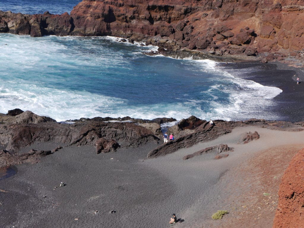 Lanzarote mit Kindern - mit dem Mietwagen mitten durch Vulkanlandschaften El Golfo - Lanzarote