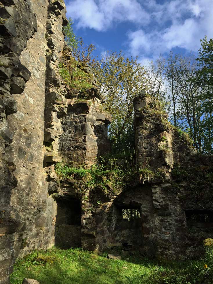 Mit Kindern durch Schottland reisen Finlarig Castle Ruine Schottland