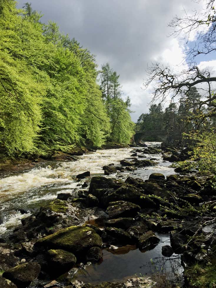 Mit Kindern durch Schottland reisen Killin mit Kindern Falls of Dorchart