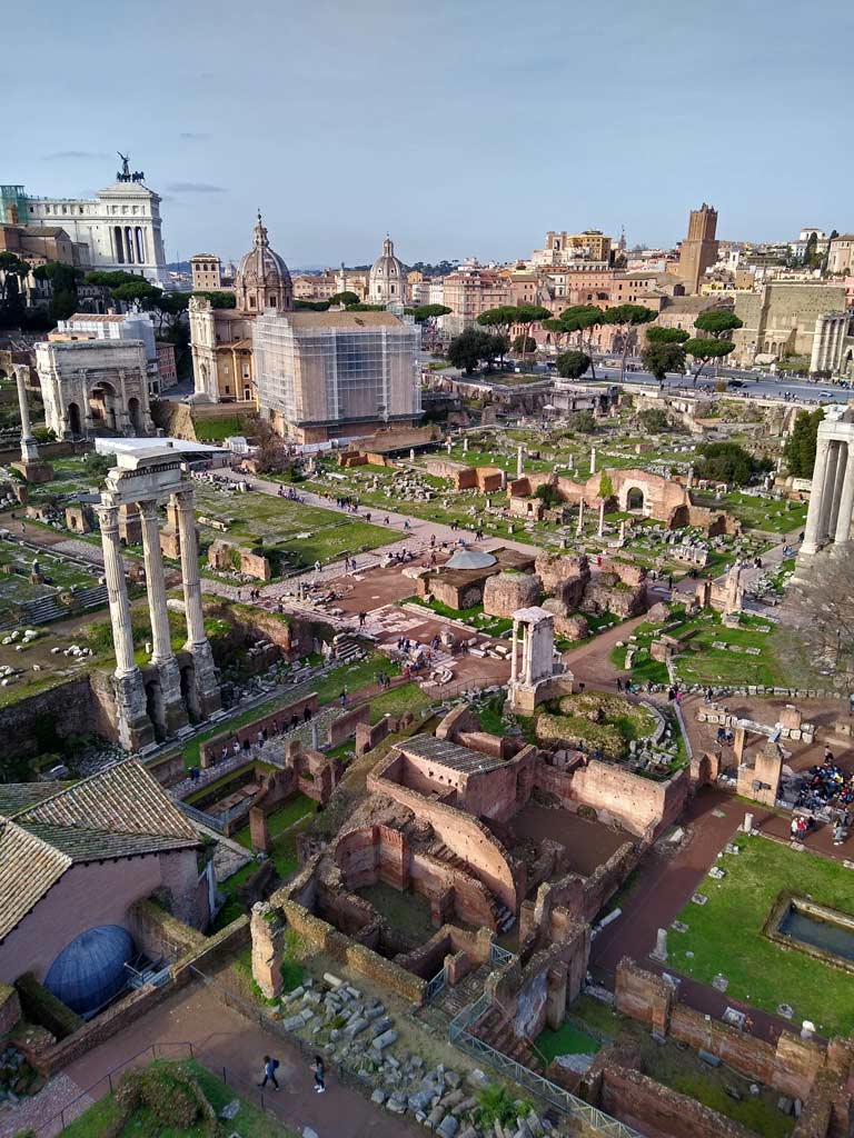 blick-vom-palatin-huegel-auf-die-ruinen-im-forum-romanum