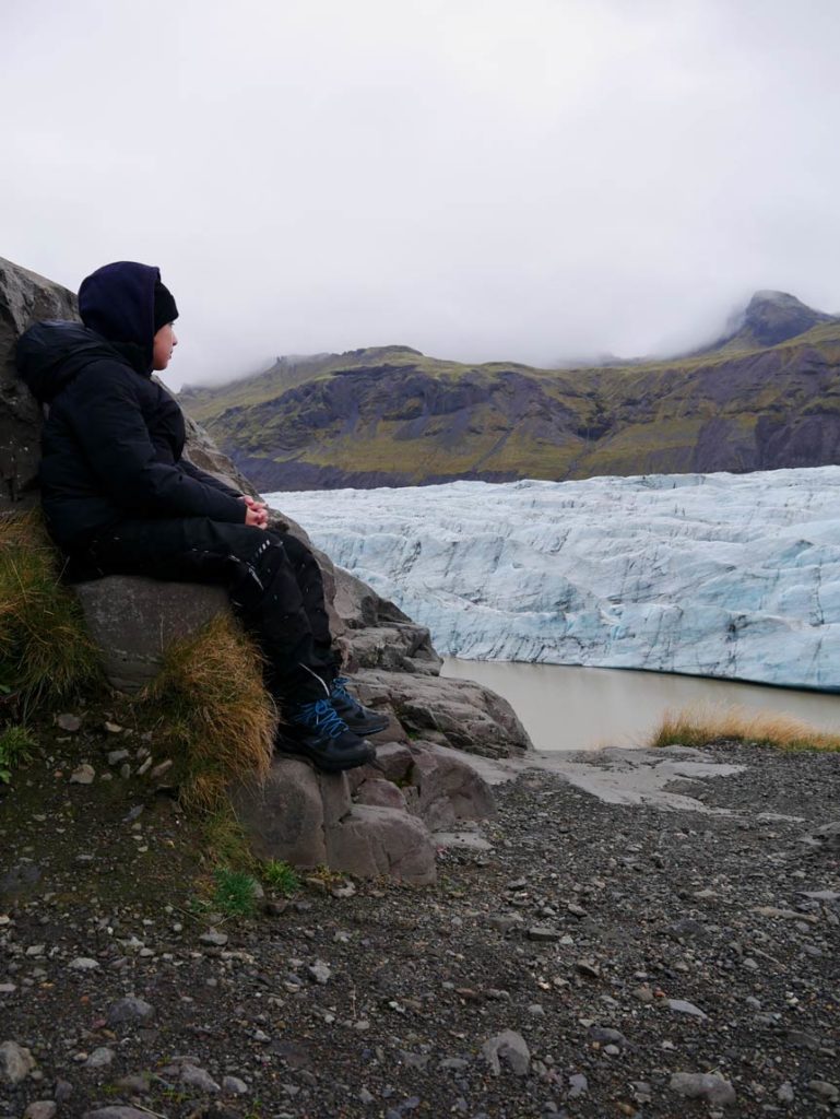 svinafellsjokull gletscher ost island mit kindern