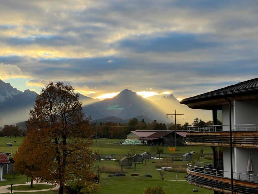 sonnenaufgang im schwangau