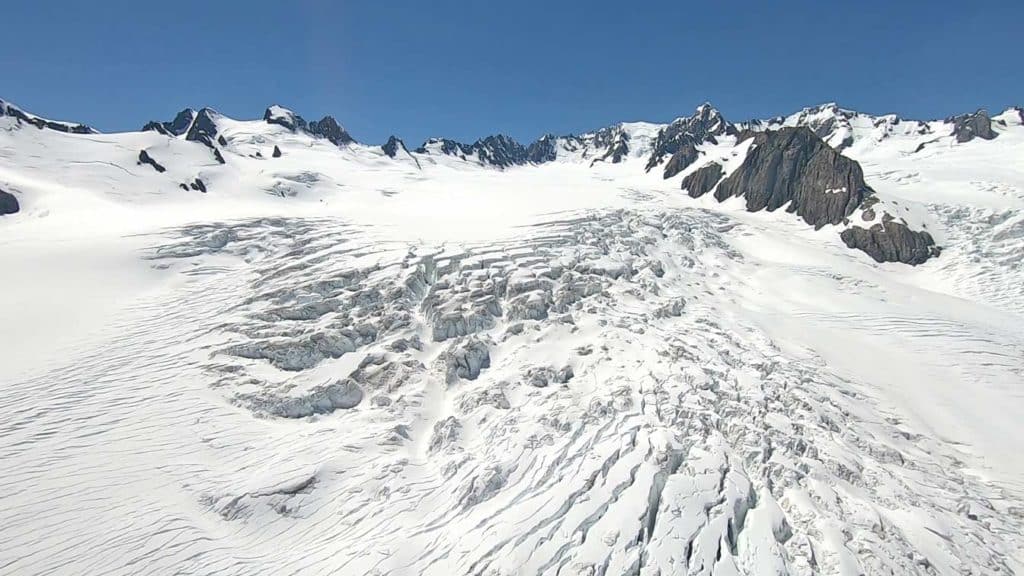 franz josef gletscher heliflug mit kind neuseeland