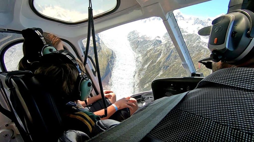 Franz Josef Gletscher und Fox Glacier - Wanderungen, Heliflüge und Highlights helikopterflug-franz-josef-gletscher-neuseeland-mit-kind-sehenswuerdigkeiten