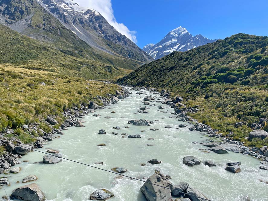 hooker valley track wanderung aoraki mount cook mit kind