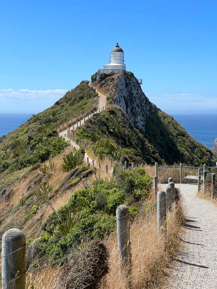 Die Catlins: 11 Tipps für Neuseelands unentdecktes Paradies im Süden nugget point leuchtturm catlins mit kind
