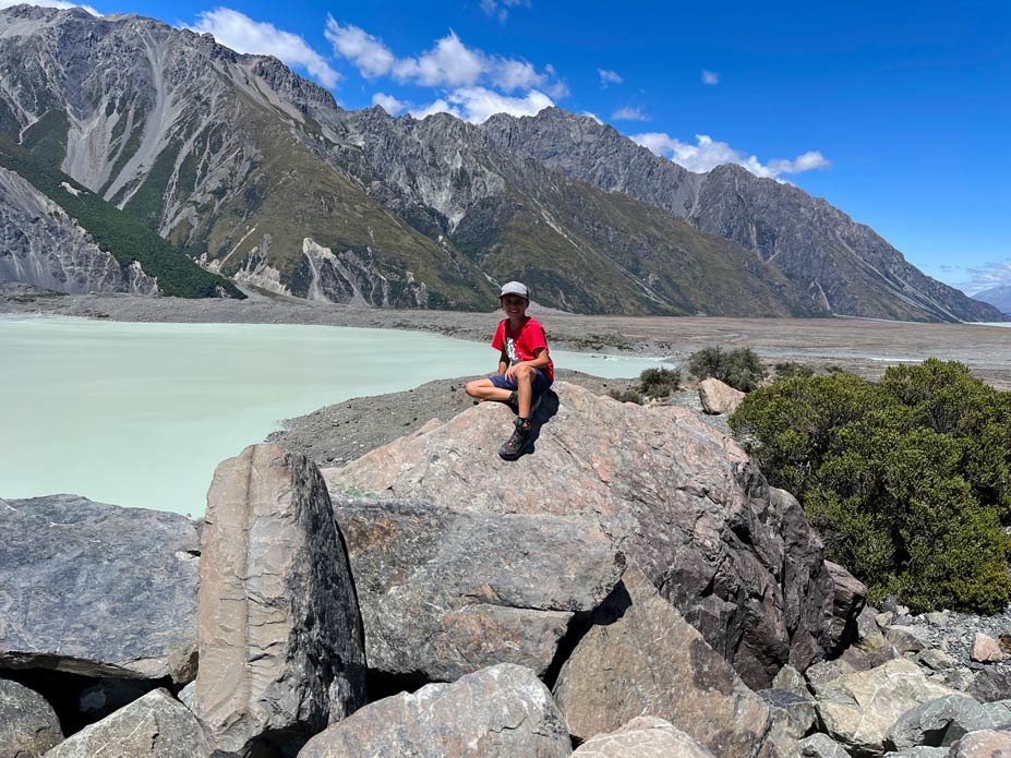 tasman glacier viewpoint wanderungen aoraki mount cook nationalpark