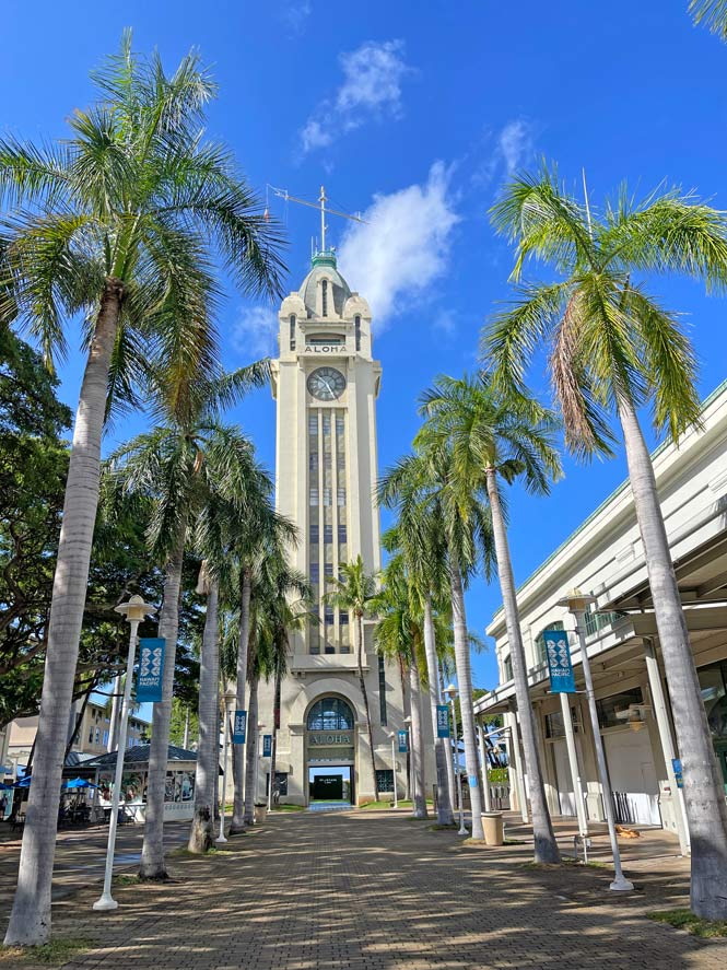 Oahu in Hawaii - die spektakulärsten Sehenswürdigkeiten + Tipps sehenswuerdigkeiten-honolulu-aloha-turm-oahu