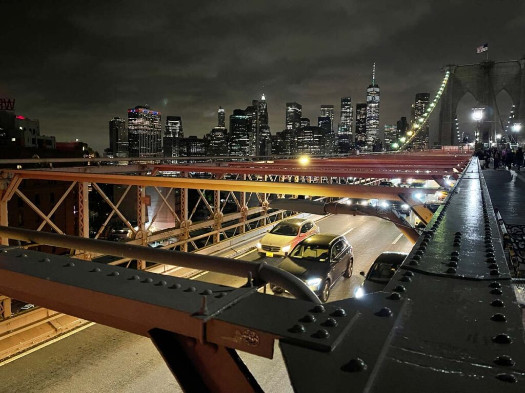 skyline nyc im dunkeln