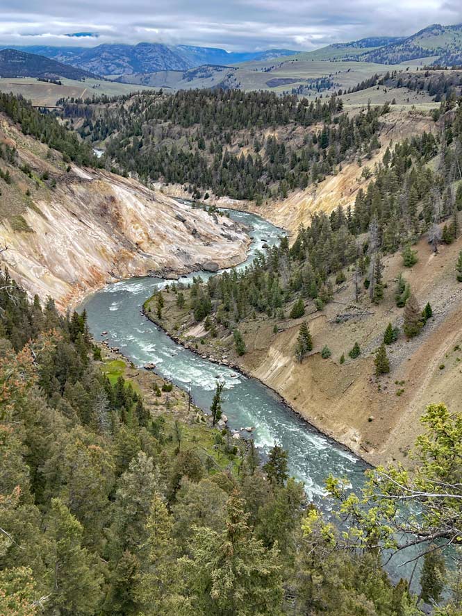 Yellowstone Nationalpark calcite springs reisebericht yellowstone nationalpark