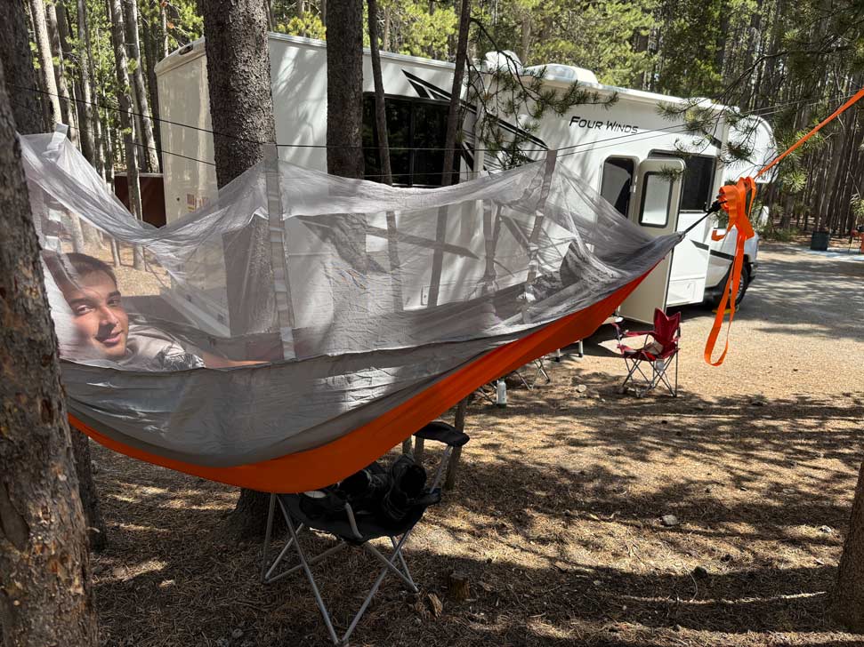 campingplatz yellowstone nationalpark mit wohnmobil