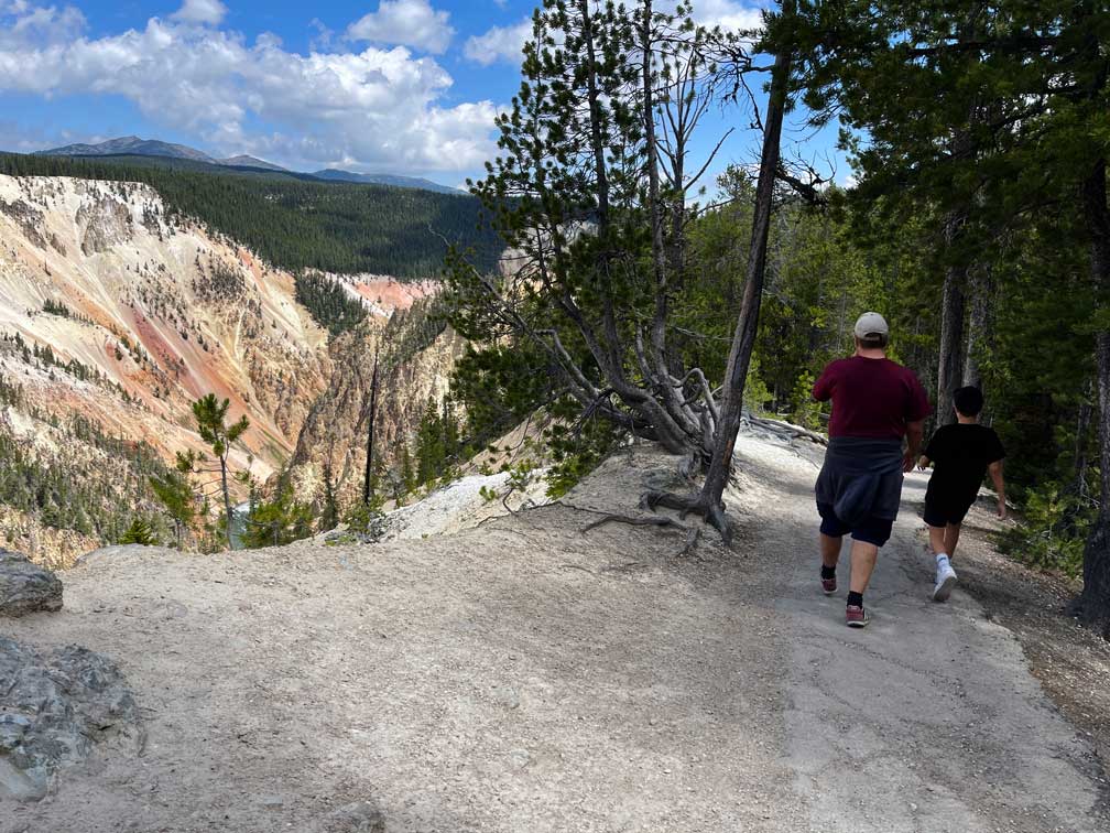 leere wanderwege yellowstone nationalpark