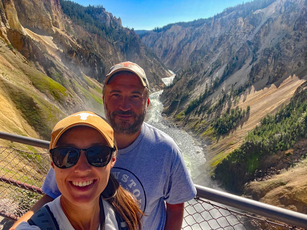 paar am grand canyon of the yellowstone