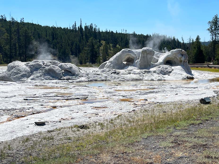 geysir el grotto im yellowstone nationalpark