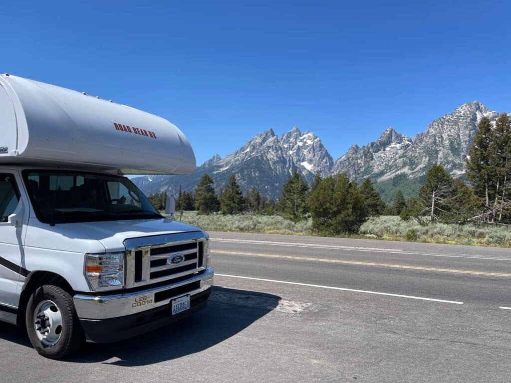 roadbear wohnmobil im grand teton nationalpark