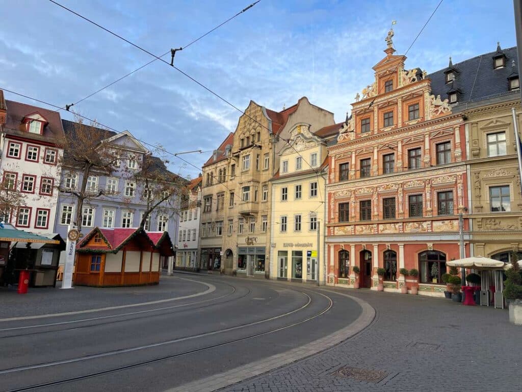 fischmarkt-erfurt-leere-straße am morgen
