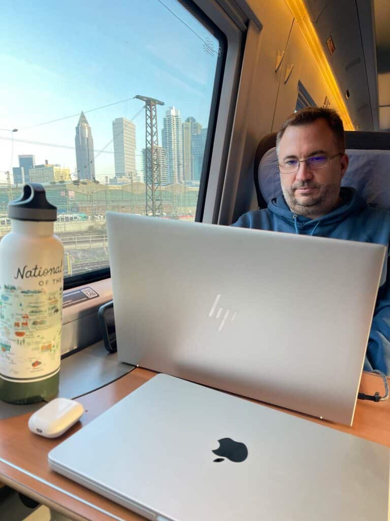 bahnbonus arbeiten waehrend der bahnfahrt