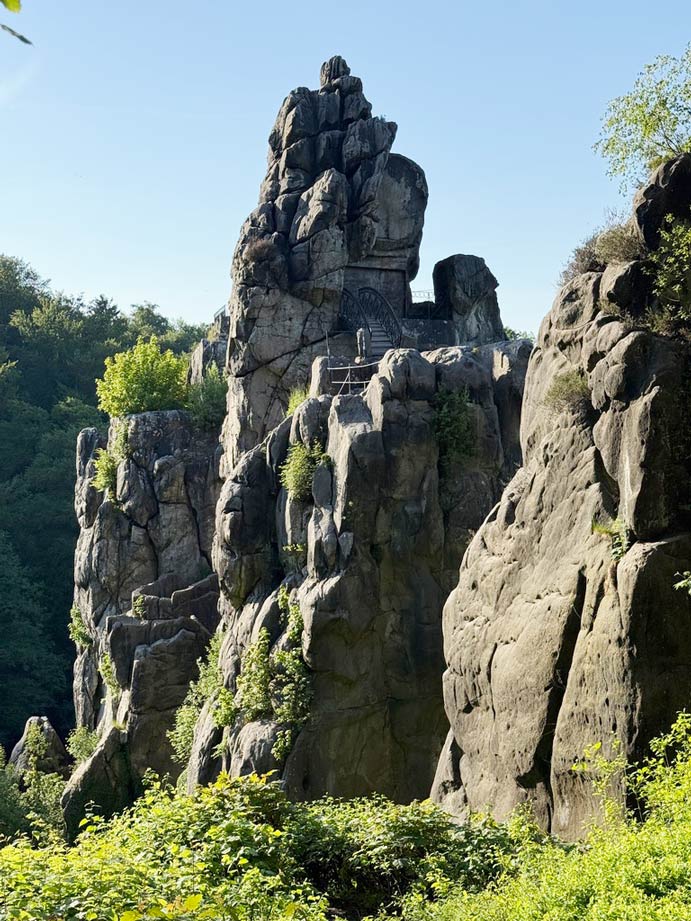 felsen externsteine im teutoburger wald