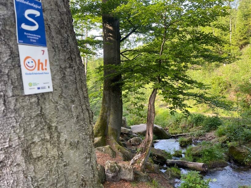 wegemarkierung 0h7 im silberbachtal