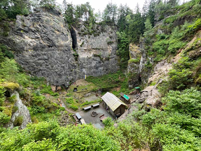 schaubergwerk jonsdorf zittauer gebirge wanderungen
