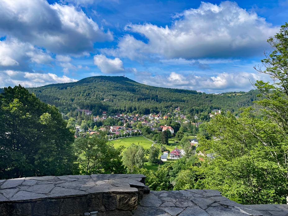 ausblick über oybin vom kloster