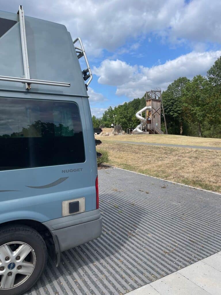 wohnmobilstellplatz in der rhoen mit spielplatz