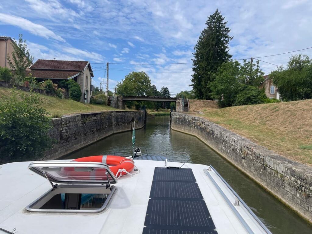 Fahrt auf der saone