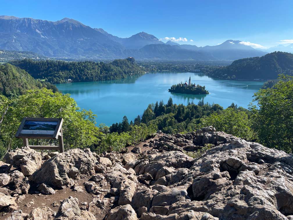 ojstrica aussichtspunkt lake bled