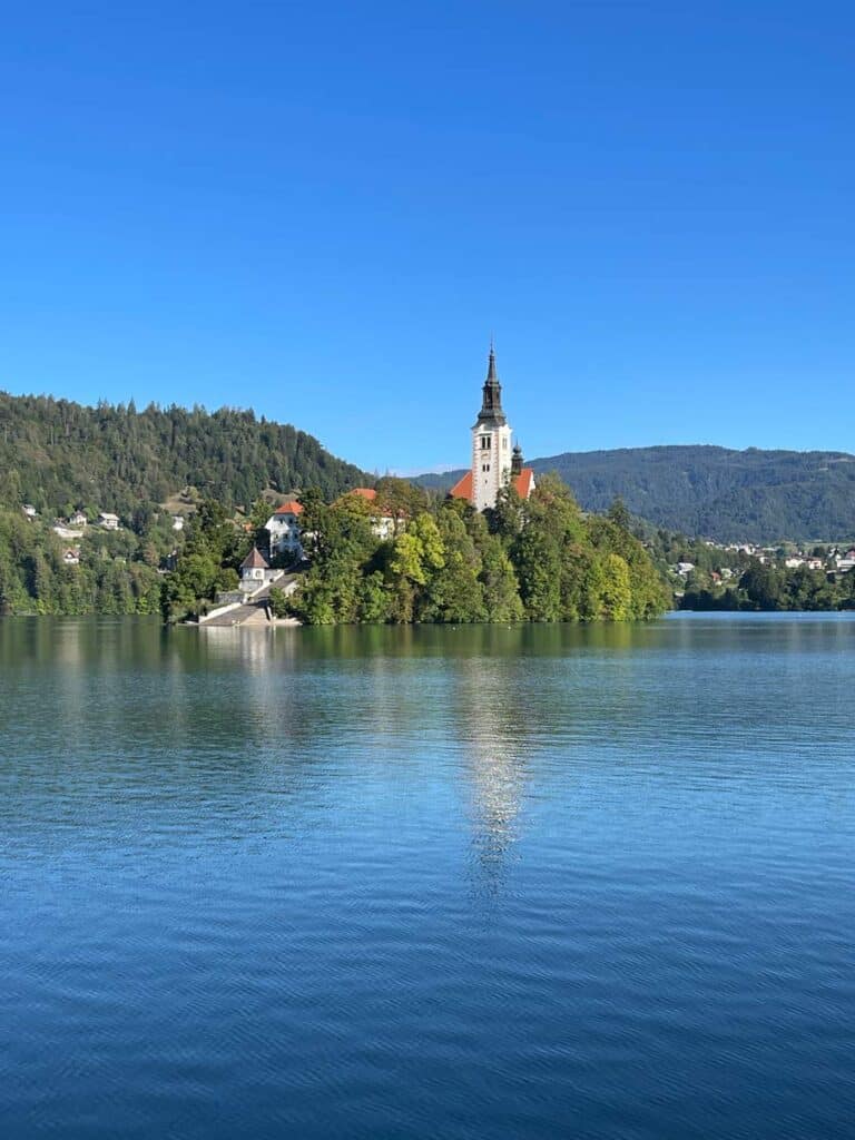 blick auf bleder insel