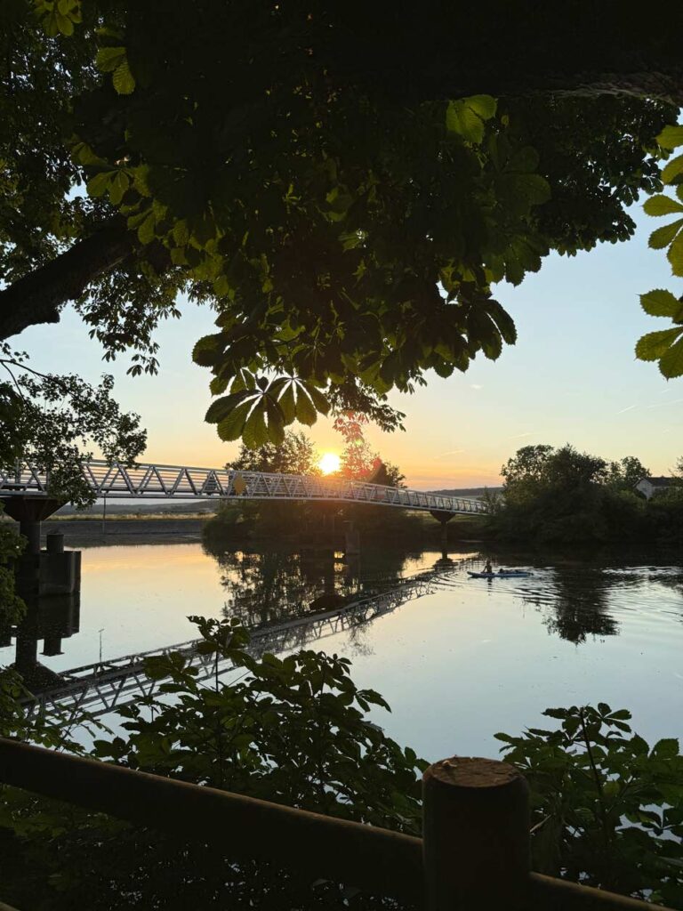 blick auf Brücke der saone