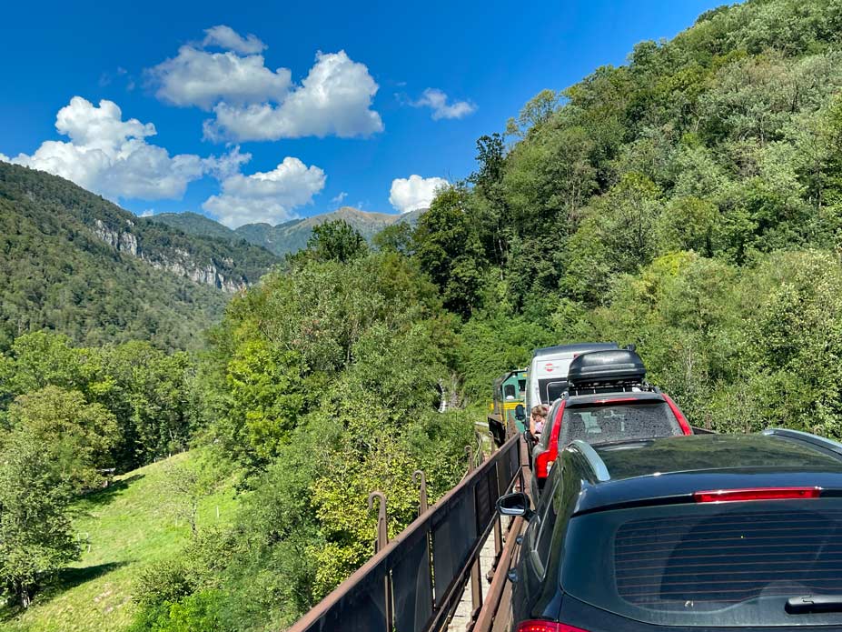 fahrt mit dem autozug in slowenien