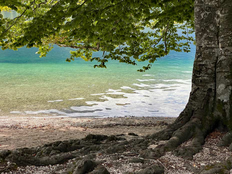 badestelle bohinjsee slowenien