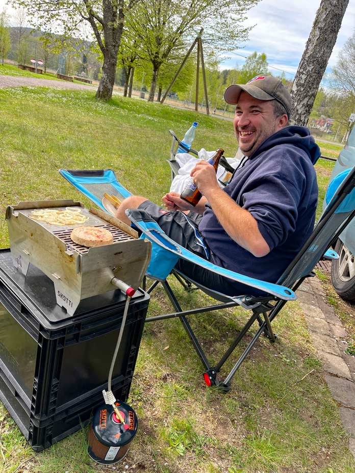 camping grill klein skotti