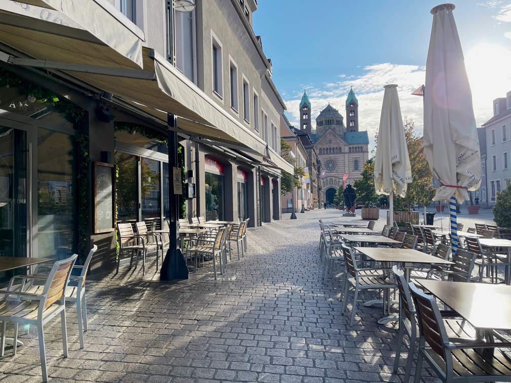 maximilianstraße speyer mit blick auf dom