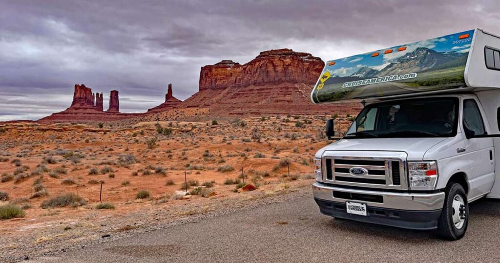 wohnmobil am monument valley